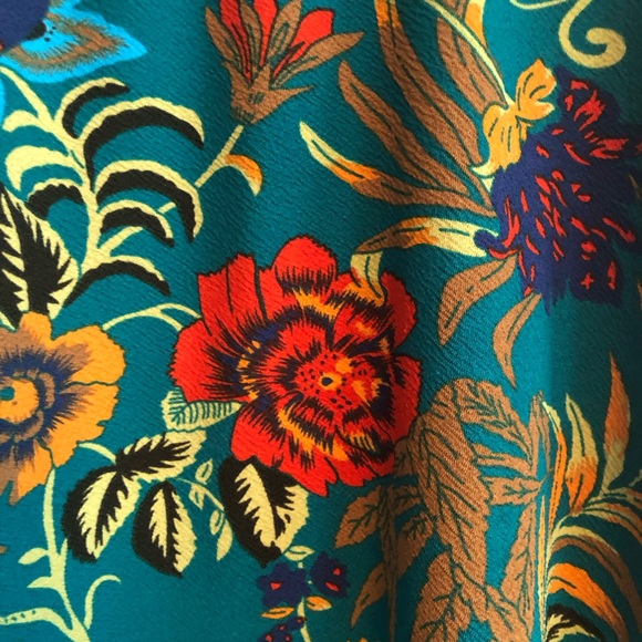 Midi emerald floral skirt from ModCloth - Picture 3 of 4